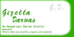 gizella darvas business card